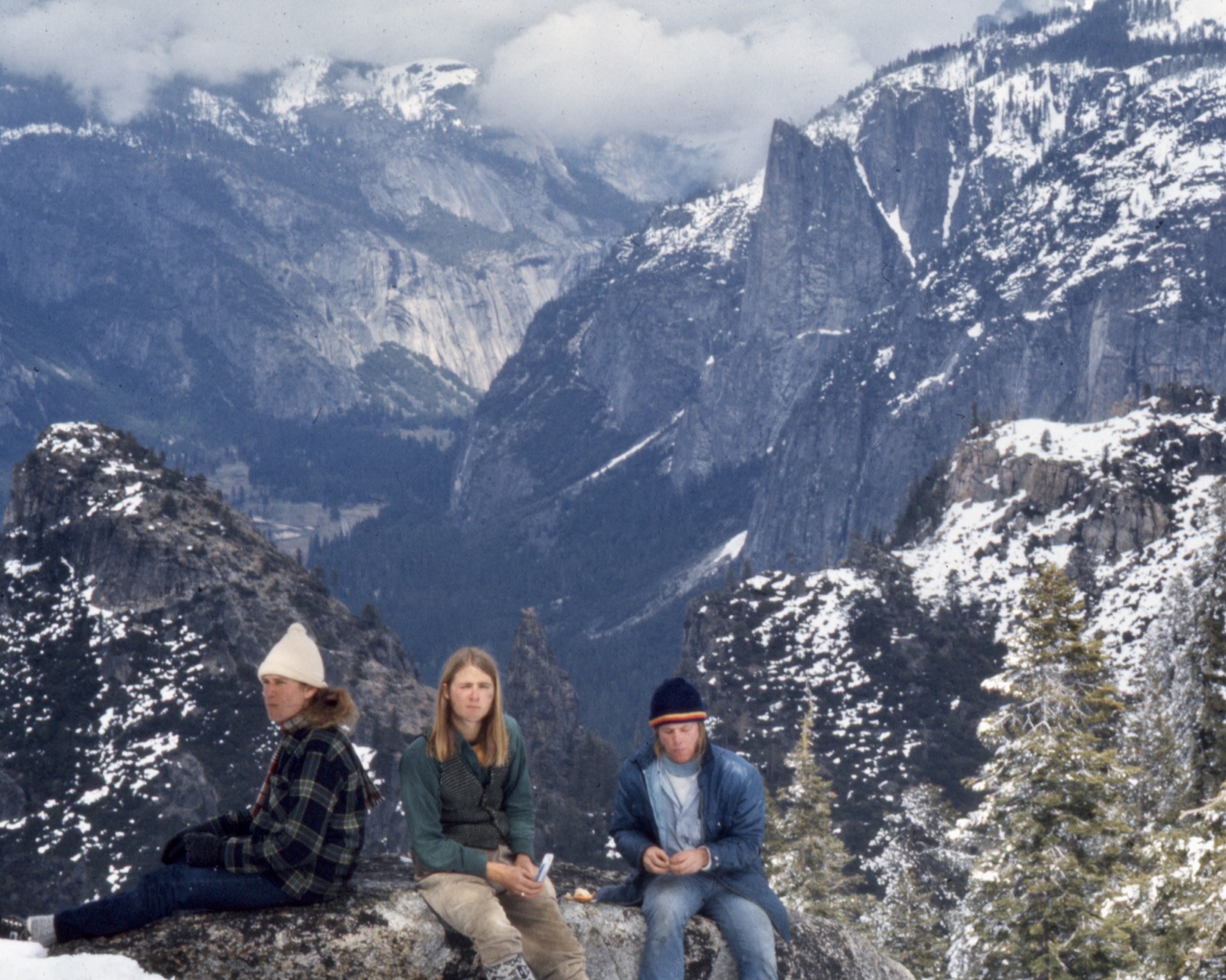Eric & companions high in snowy mountains